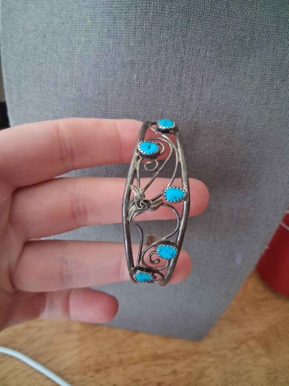Vintage Sterling silver cuff bracelet
